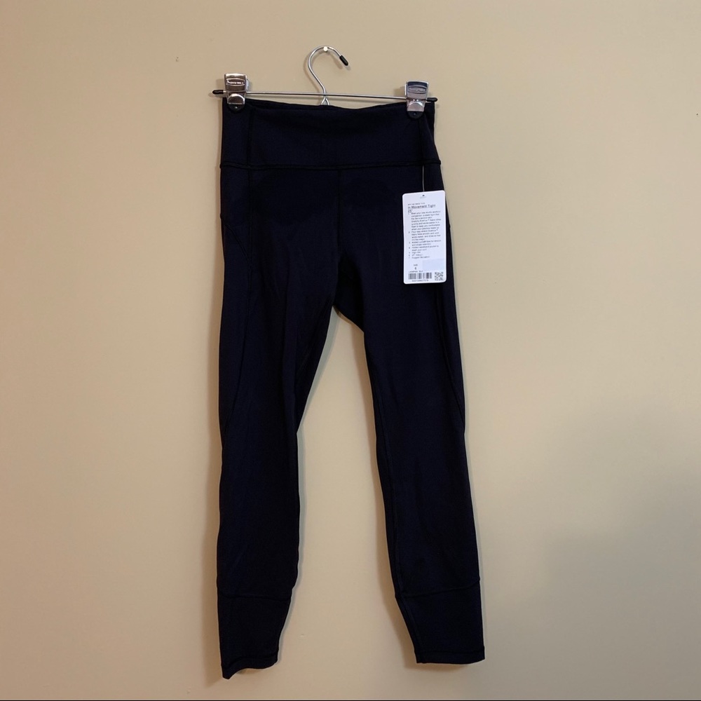 Lululemon In Movement Tight 25" *Everlux Black 6 - Picture 3 of 13
